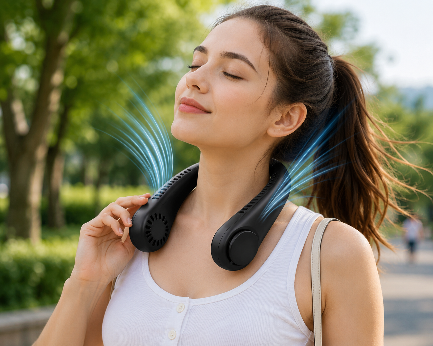 Portable Rechargeable Neck Fan