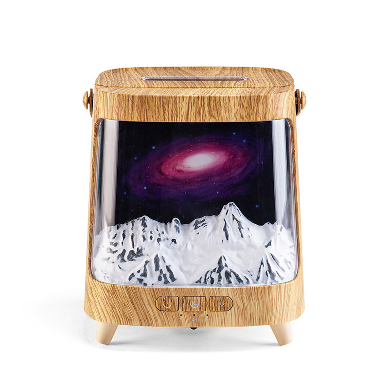 Aurora Simulation Flame Aromatherapy Humidifier Planet Desktop