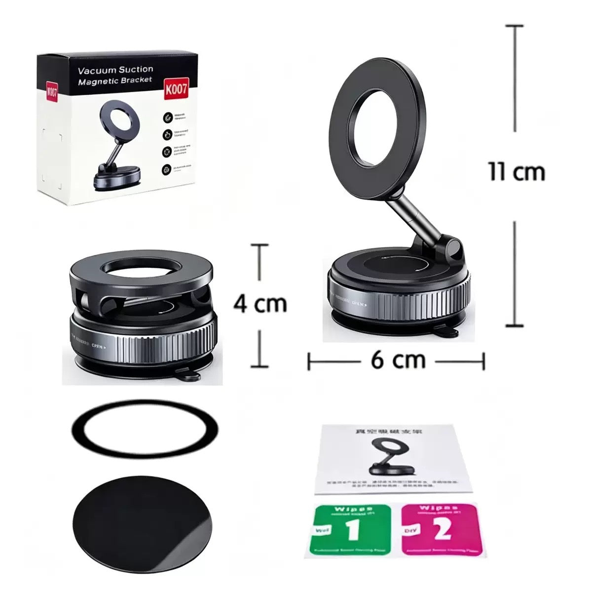 Magnetic Car Phone Holder Suction Mount