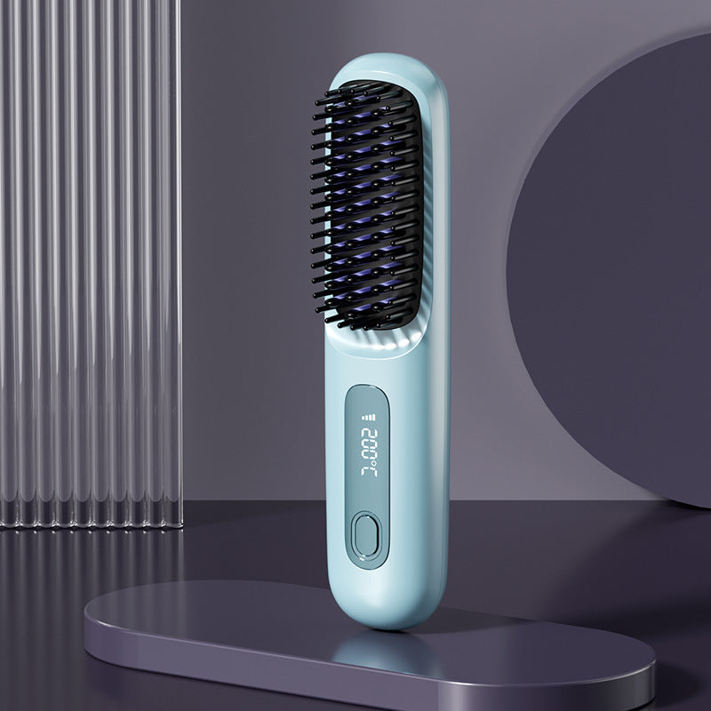 Wireless Hair Straightening Comb with Negative Ion Technology