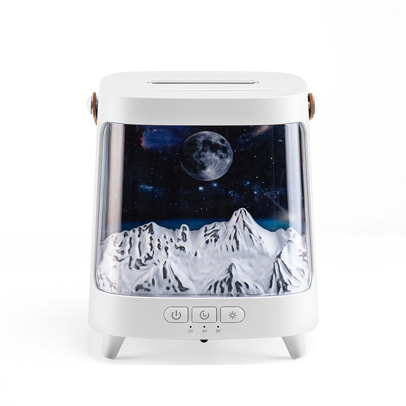 Aurora Simulation Flame Aromatherapy Humidifier Planet Desktop