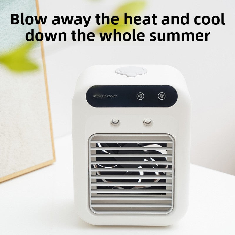 USB Portable Mini Air Cooler with Mist Spray Function