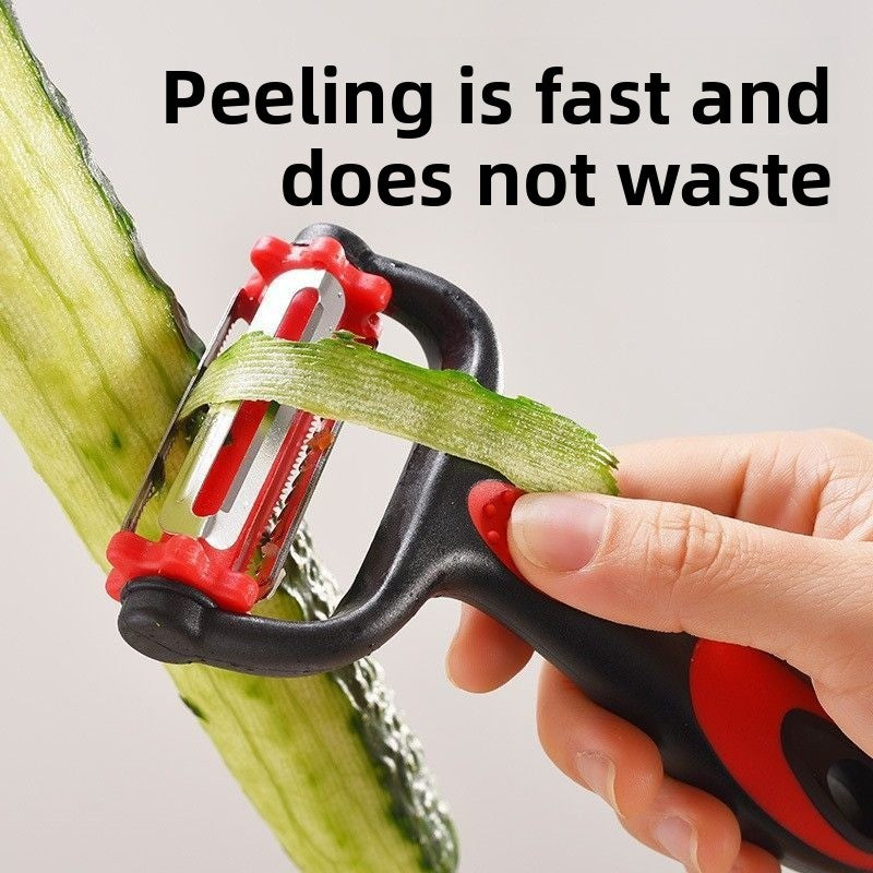 Stainless Steel Three-in-One Vegetable Peeler and Grater