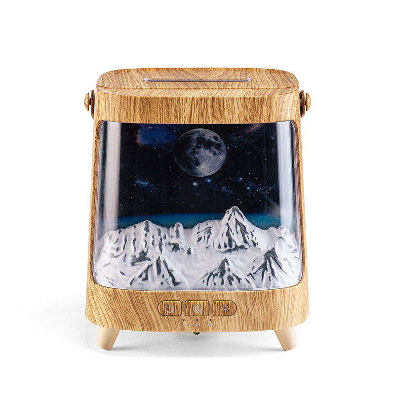 Aurora Simulation Flame Aromatherapy Humidifier Planet Desktop