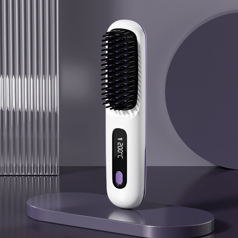 Wireless Hair Straightening Comb with Negative Ion Technology