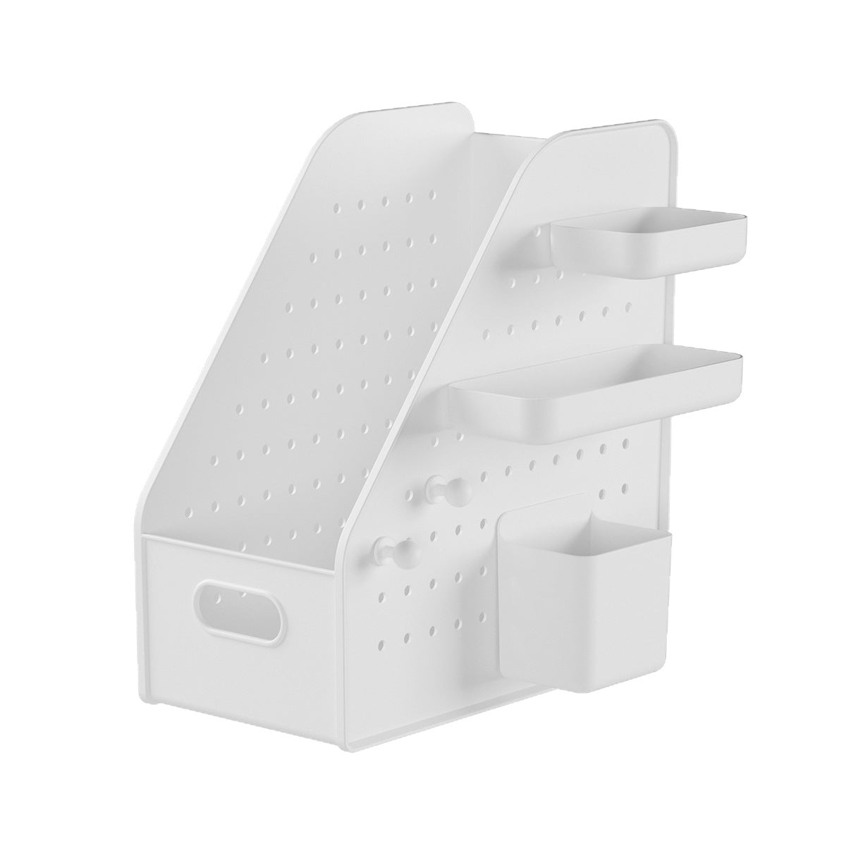 Desktop Perforated Board Storage Basket Organizer