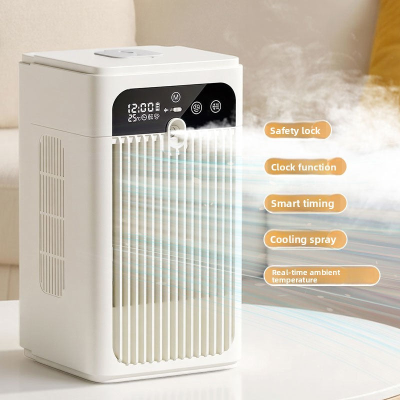 USB Portable Mini Air Cooler with Mist Spray Function
