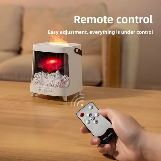Aurora Simulation Flame Aromatherapy Humidifier Planet Desktop