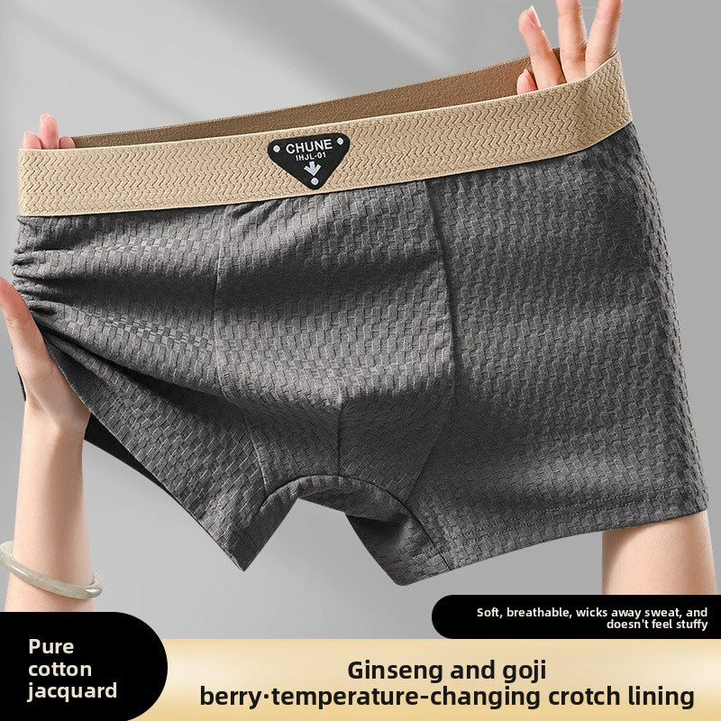 Mens Pure Cotton Boxer Briefs