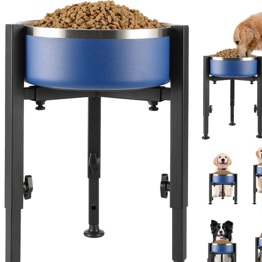 Adjustable Elevated Dog Bowl Rack