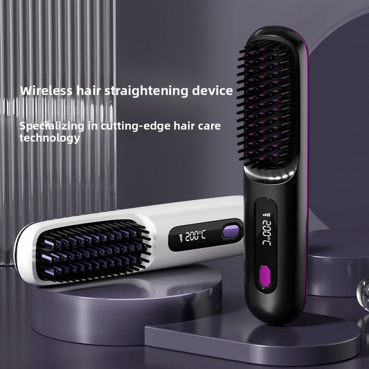 Wireless Hair Straightening Comb with Negative Ion Technology