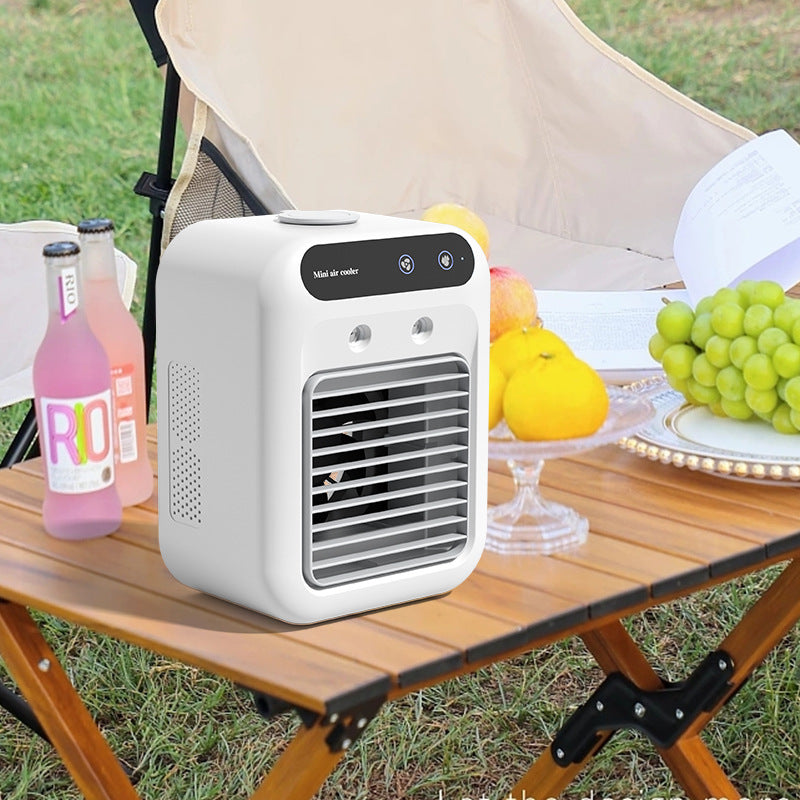 USB Portable Mini Air Cooler with Mist Spray Function