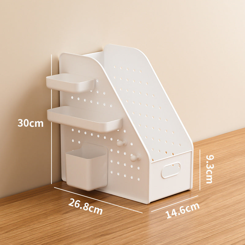 Desktop Perforated Board Storage Basket Organizer