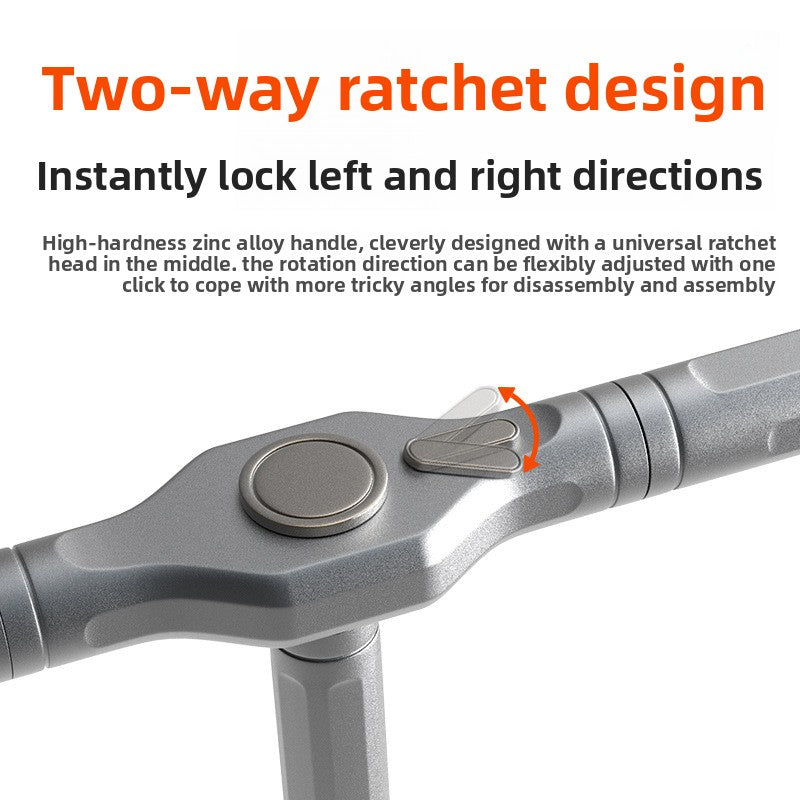Multi-Function Ratchet Screwdriver Set with S2 Steel Bits