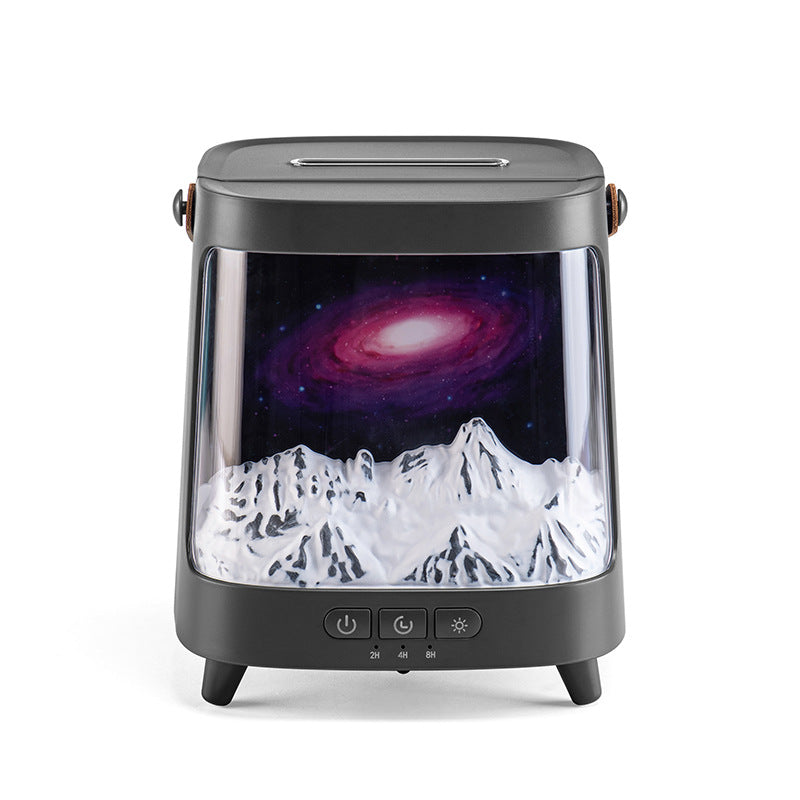 Aurora Simulation Flame Aromatherapy Humidifier Planet Desktop