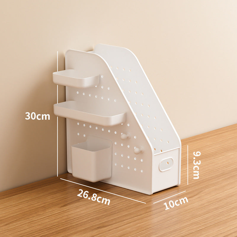 Desktop Perforated Board Storage Basket Organizer